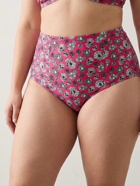 torrid pink  & Black Sugar Skull Print Swim Bottoms